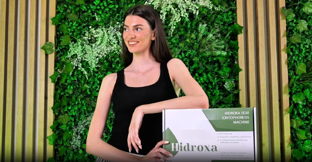 Hidroxa SE30 iontophoresis device for home hyperhidrosis treatment